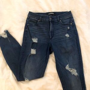 Express high waisted jeans